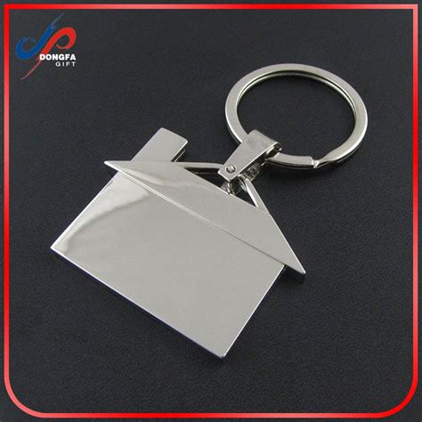 metal keychain house shaped|custom house key chains.